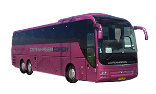 Stor bus til buskørsel og bustransport i København